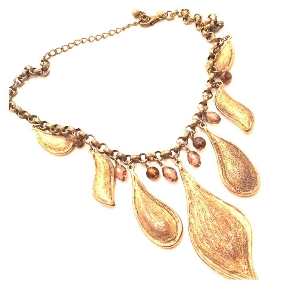 Chico’s Bronzy Cascade Necklace